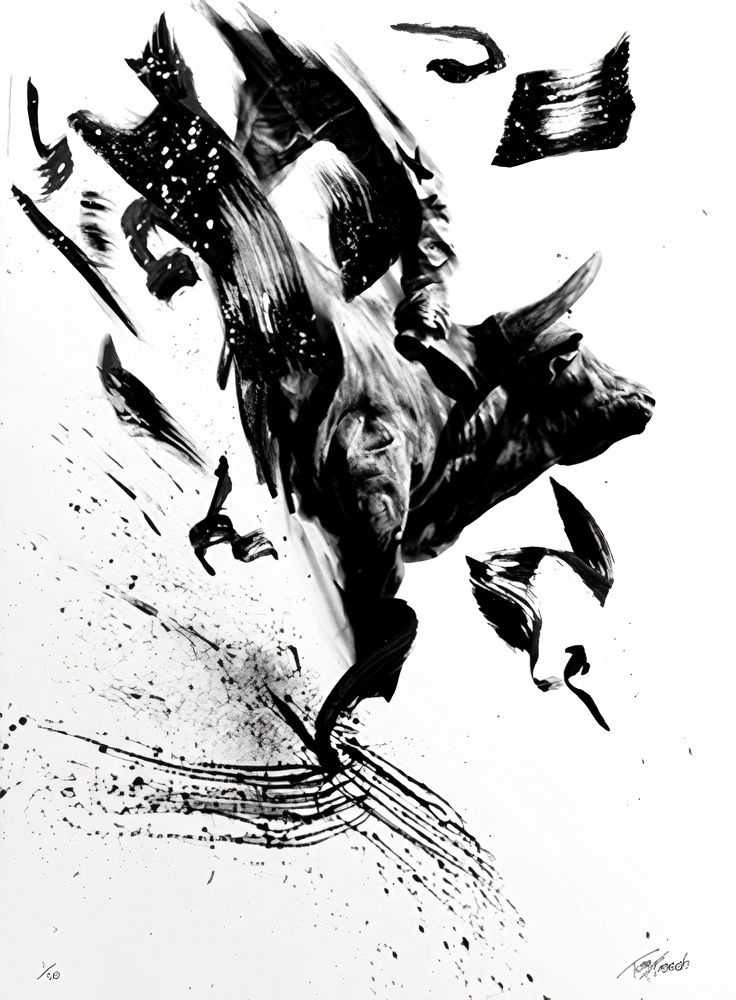 Tom French, ‘Cowboy Balance 8’, 07-07-2012, Print, Single colour screen print on Somerset White Velvet paper, Zero Cool Gallery, Numbered
