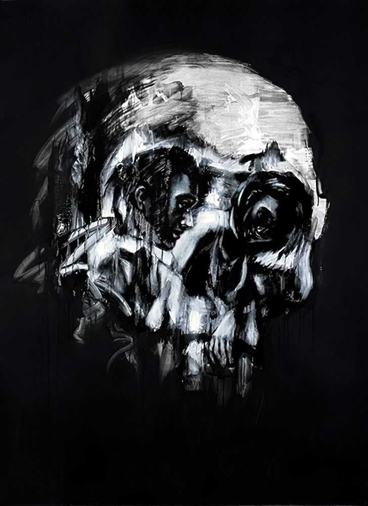 Tom French, ‘Vanitas (Black)’, 10-06-2014, Print, Silkscreen hand finished with acrylic, Art Republic, Numbered, Handfinished
