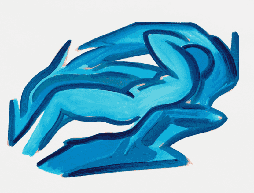 Tom Wesselmann, ‘Blue Nude IV’, 2001, Print, Screenprint, null, 