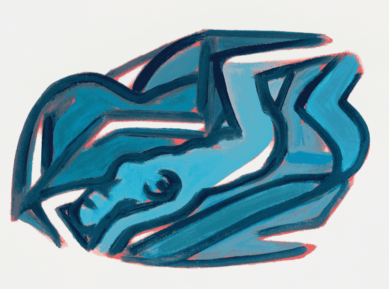 Tom Wesselmann, ‘Blue Nude V’, 2002, Print, Screenprint, null, 