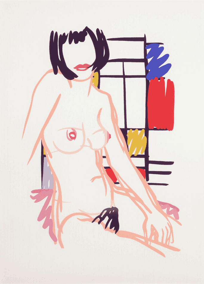 Tom Wesselmann, ‘Monica Sitting with Mondrian’, 1989, Print, Screenprint, null, 