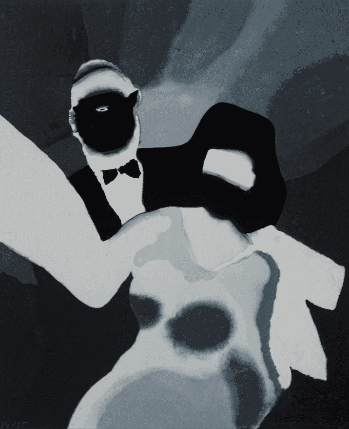Tomoo Gokita, ‘Dance Party’, 2016, Print, Stenciled pulp painting with pochoir, published by Pace Prints, Numbered, Dated