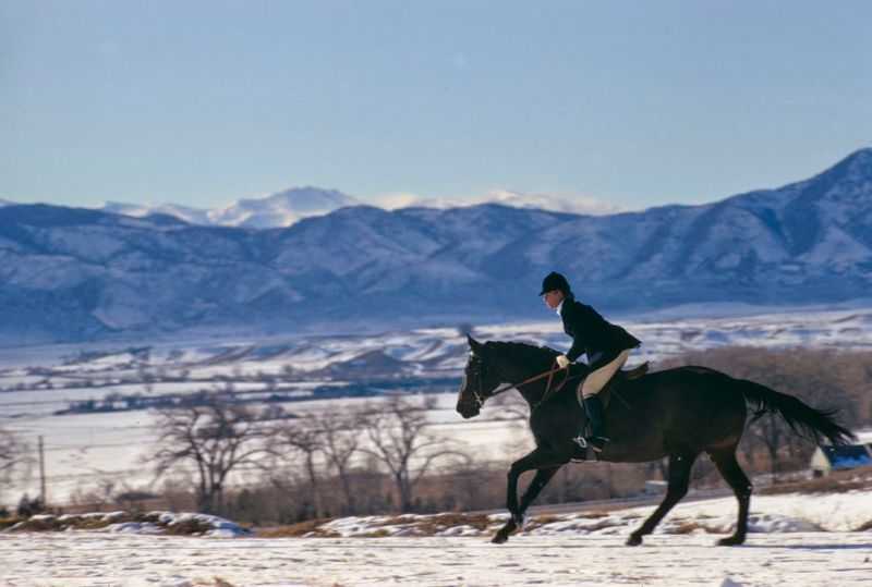 Toni Frissell, ‘A Horse Ride In The Snow’, 2020, Print, Fine Art Archival Photographic Prints, null, 