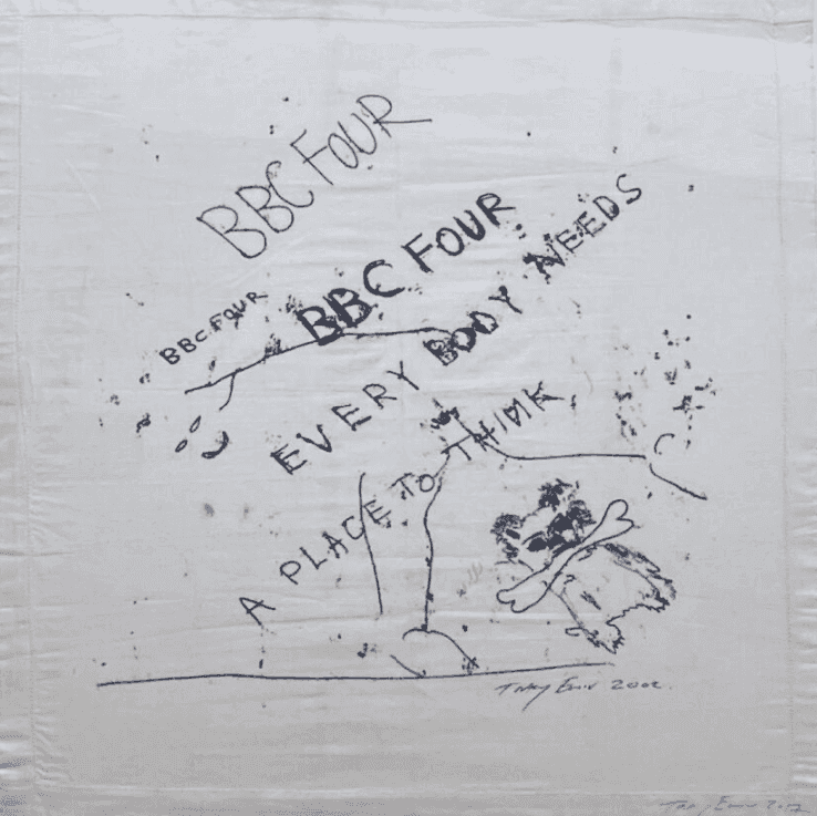 Tracey Emin, ‘BBC 4 Textile’, 2002, Print, Limited edition screenprint on linen, BBC4 in collaboration with the Artist, Dated