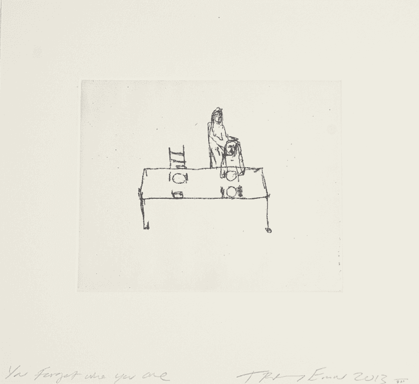 Tracey Emin, ‘You Forgot Who You Are’, 2013, Print, Etching on Somerset soft white, Emin International, Numbered, Dated