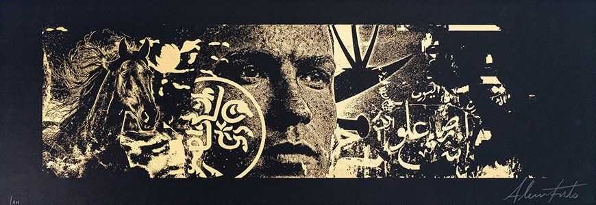 Vhils, ‘Legacy #4’, 2026, Print, Golden paint, Screen printed on paper, Black 240g/m2 paper, null, Numbered
