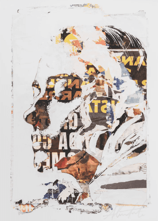 Vhils, ‘Remnant’, 2024, Print, Giclée Print on paper, Underdogs Gallery, Numbered