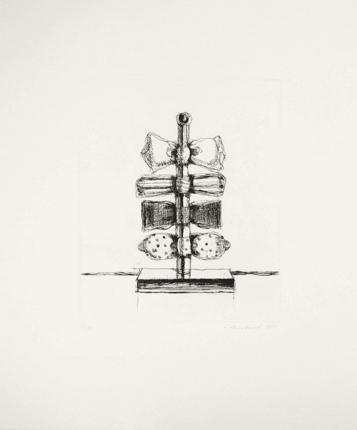 Wayne Thiebaud, ‘Bow Tie Tree’, 2017, Print, Hard ground etching with drypoint, null, Numbered