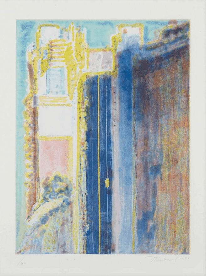 Wayne Thiebaud, ‘City Edge’, 1988, Print, Color aquatint on wove paper, null, Numbered