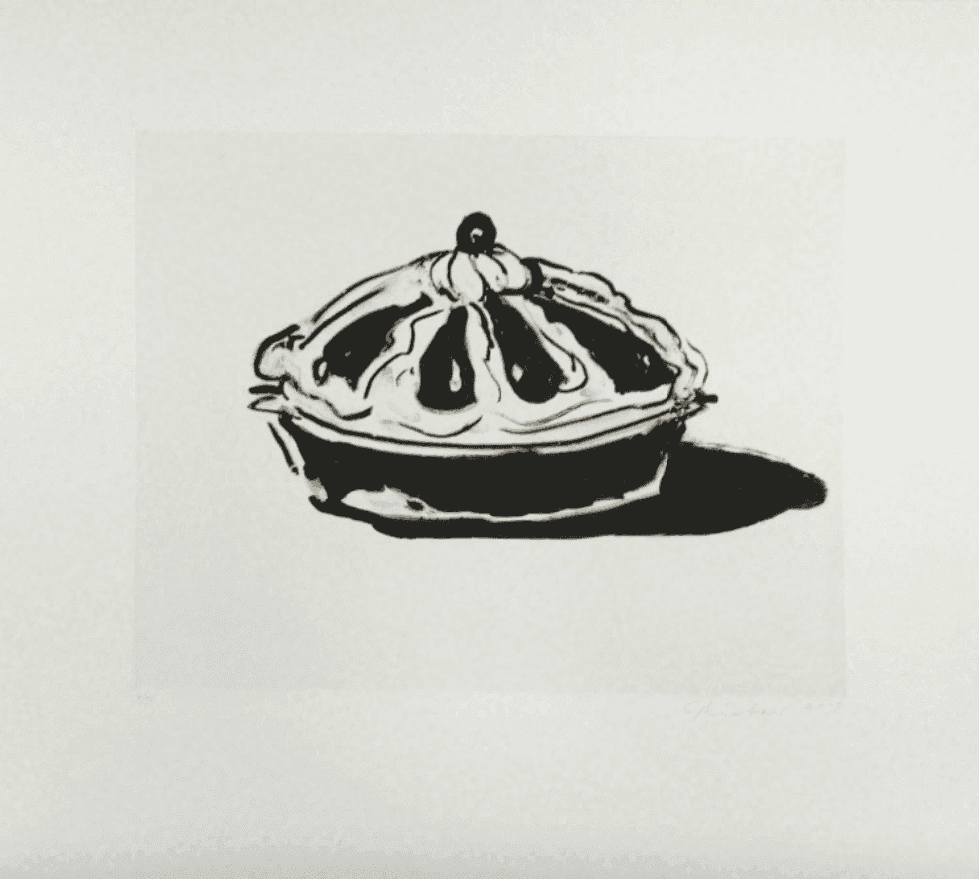 Wayne Thiebaud, ‘Crown Tart’, 2015, Print, Direct gravure printed in brown, null, Numbered, Dated