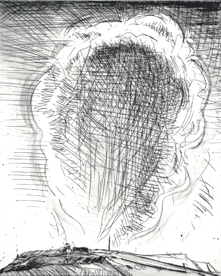 Wayne Thiebaud, ‘Land Cloud’, 2011, Print, Hard ground etching with drypoint, Crown Point Press, Numbered