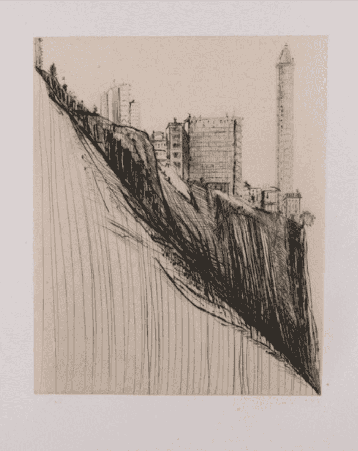 Wayne Thiebaud, ‘Marina Ridge’, 1997, Print, Drypoint printed on Gampi paper chine collection, Crown Point Press, 