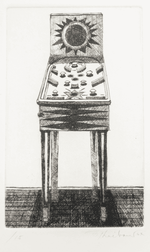 Wayne Thiebaud, ‘Nickel Machine’, 1964, Print, Etching on wove paper, Crown Point Press, Dated