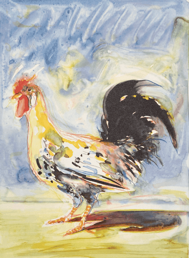 Wayne Thiebaud, ‘Rooster’, 1994, Print, Lithograph, Arion Press, Numbered, Dated