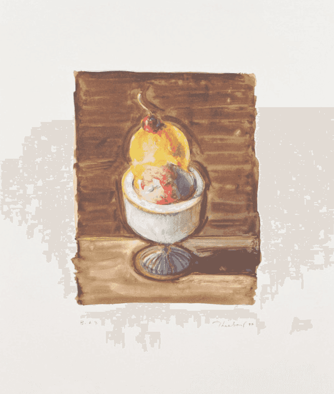 Wayne Thiebaud, ‘Sorbet’, 1994, Print, Lithograph, null, Numbered, Dated