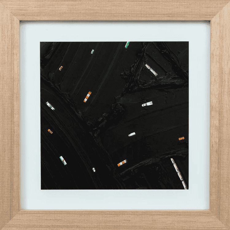 Werner Bronkhorst, ‘Burnt Out (Mini Print)’, 2024, Print, Pigment ink UV stability on matte art paper, tasmanian oak frame, Self Released, Framed