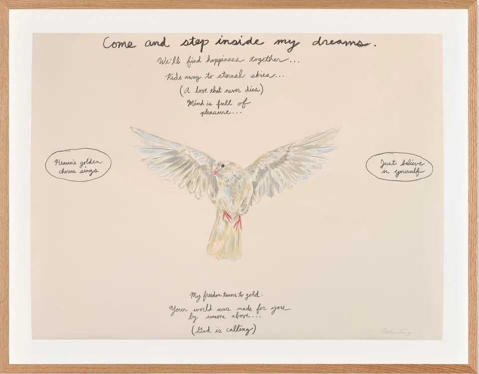 Wes Lang, ‘Come and step inside my dreams.’, 2025, Print, Giclée print on paper, Heni, Framed