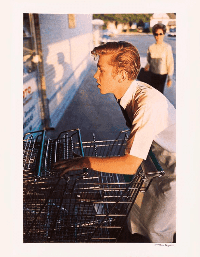 William Eggleston, ‘Supermarket Boy with Carts’, 2001, Print, Dye Transfer Print, Eggleston Artistic Trust, 