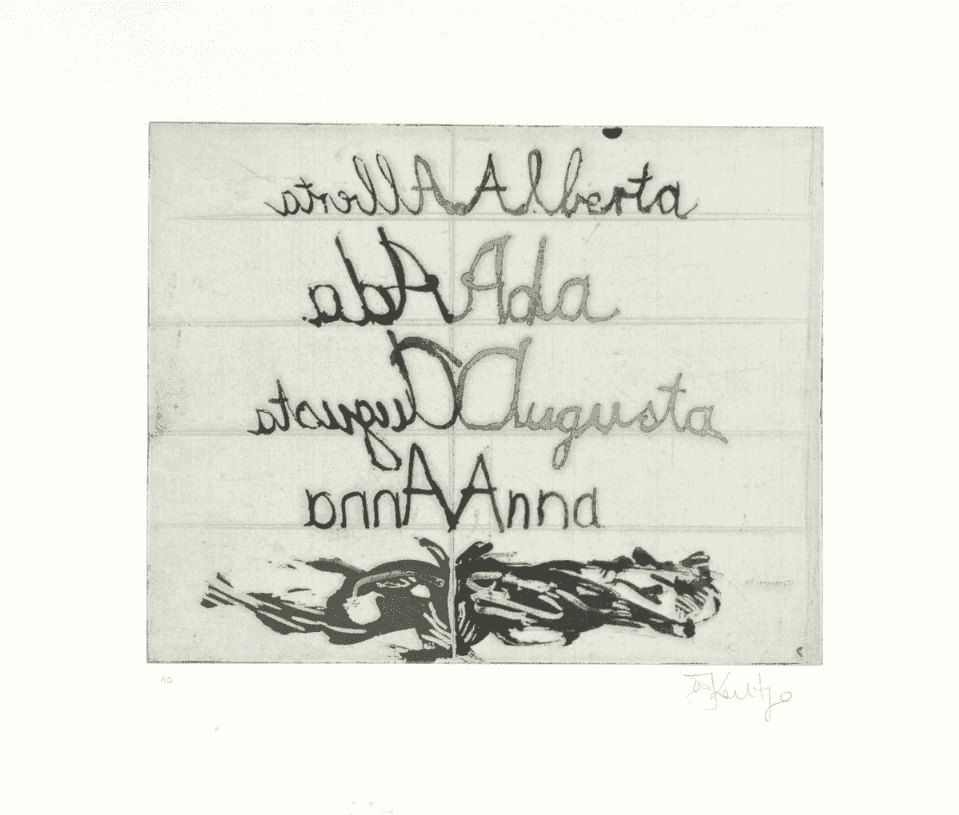 William Kentridge, ‘Anna, Anna’, 2001, Print, Sugarlift etching, null, Numbered