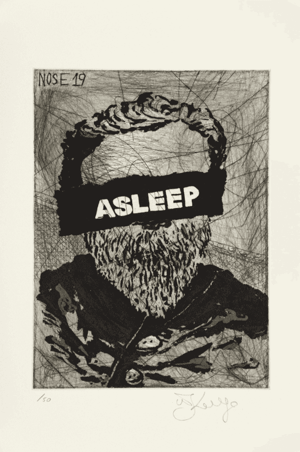 William Kentridge, ‘Nose 19’, 2009, Print, Sugarlift aquatint, drypoint and engraving, null, Numbered
