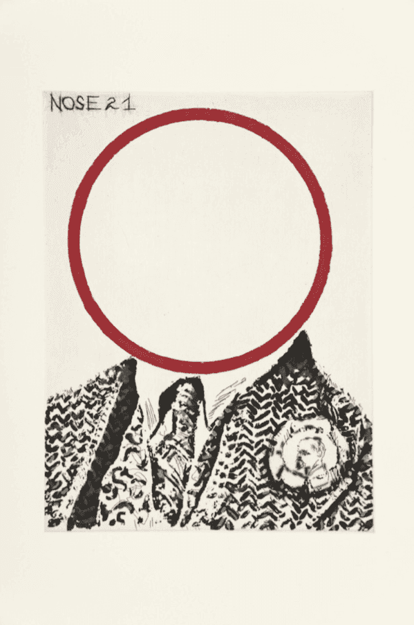 William Kentridge, ‘Nose 21’, 2009, Print, Sugarlift aquatint, drypoint and engraving, null, Numbered