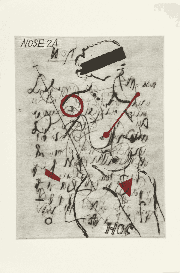 William Kentridge, ‘Nose 24’, 2009, Print, Sugarlift aquatint, drypoint and engraving, null, Numbered