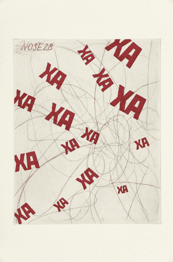 William Kentridge, ‘Nose 28’, 2009, Print, Sugarlift aquatint, drypoint and engraving, null, Numbered