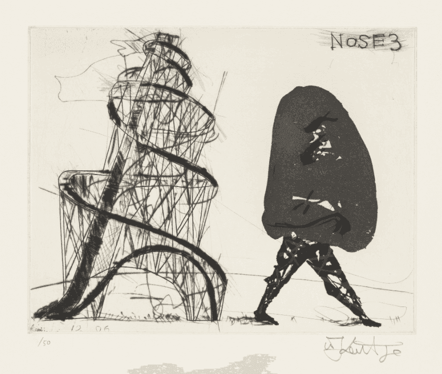 William Kentridge, ‘Nose 3’, 2007, Print, Aquatint, drypoint and engraving, null, Numbered