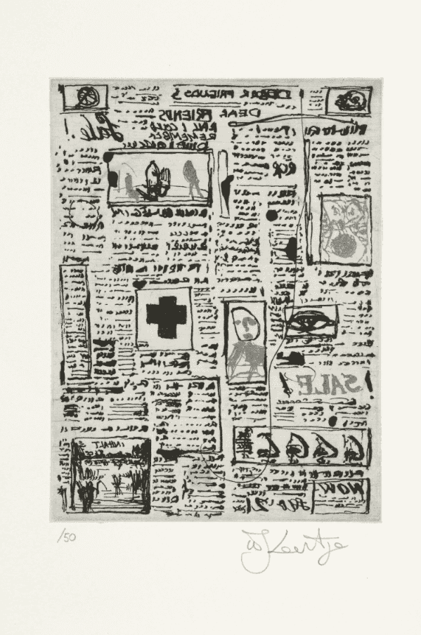 William Kentridge, ‘Nose 5’, 2007, Print, Sugarlift aquatint, drypoint and engraving, null, Numbered