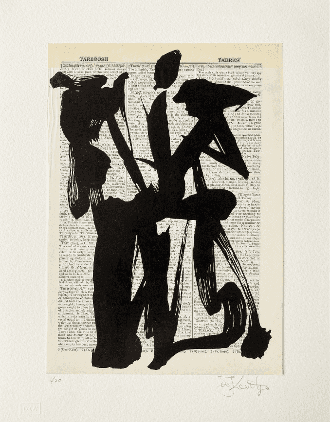 William Kentridge, ‘Universal Archive (Ref.04)’, 2012, Print, Linocut printed on Shorter Oxford English Dictionary, null, Numbered