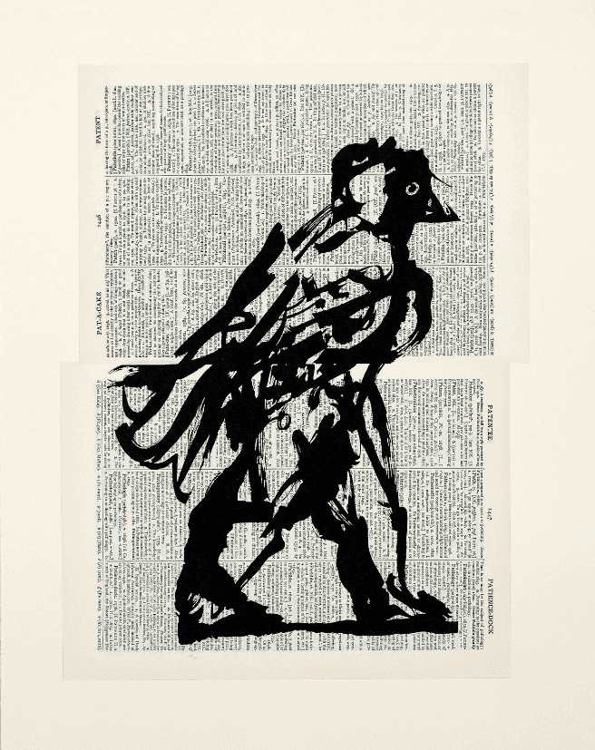 William Kentridge, ‘Universal Archive (Ref.22)’, 2012, Print, Linocut printed on Shorter Oxford English Dictionary, null, Numbered