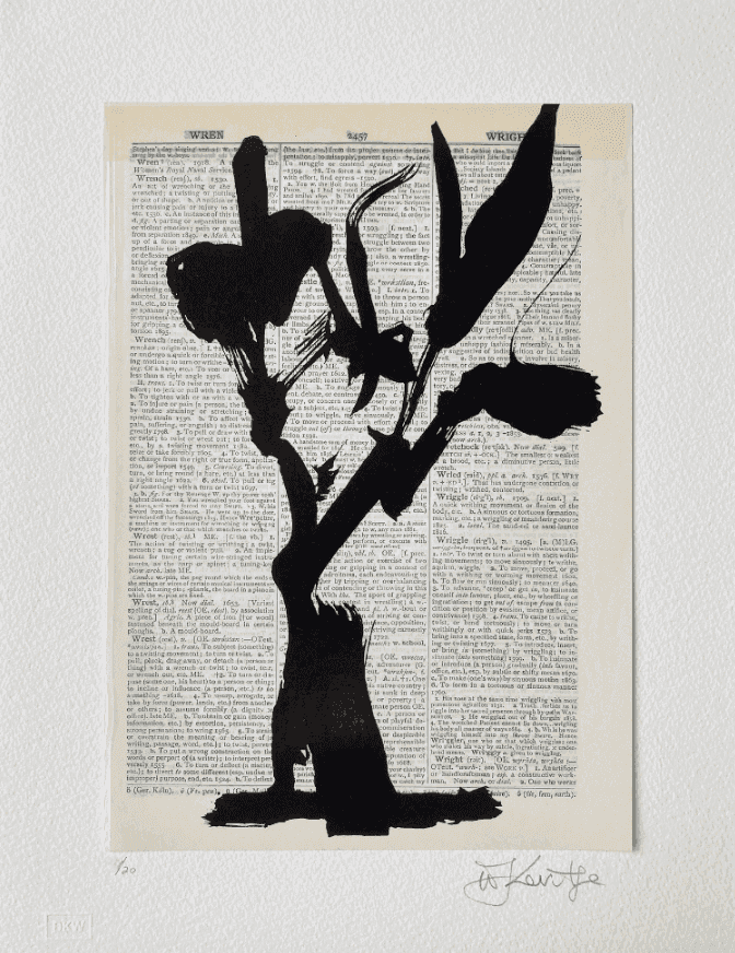 William Kentridge, ‘Universal Archive (Ref.45)’, 2012, Print, Linocut printed on Shorter Oxford English Dictionary, null, Numbered