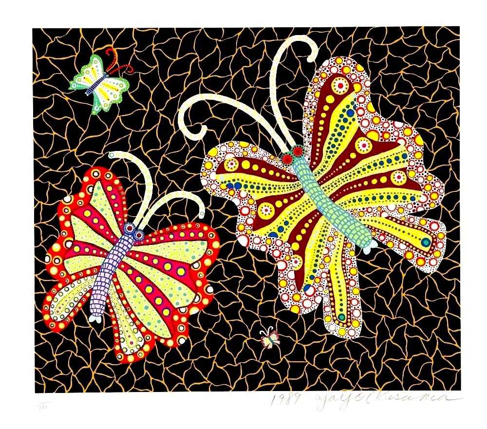 Yayoi Kusama, ‘Butterfly (1989)’, 1989, Print, Screenprint in colours on paper, null, Numbered, Dated