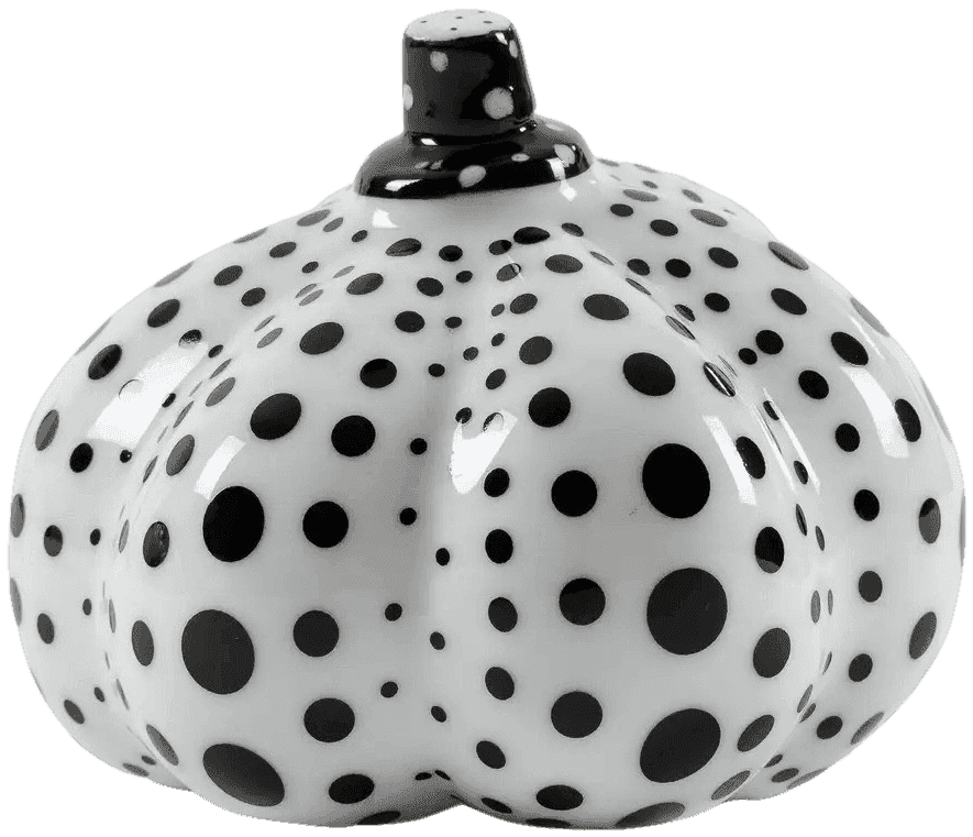 Yayoi Kusama, ‘Pumpkin #2 (Limoges - White/Black)’, 2002, Sculpture, Limoges porcelain, FMR Trading, Numbered, Dated