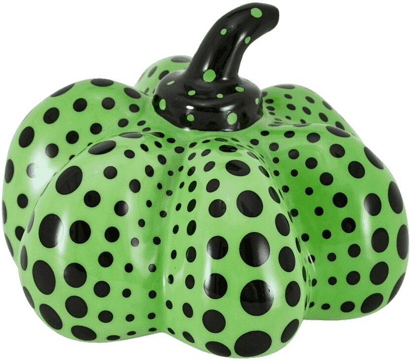 Yayoi Kusama, ‘Pumpkin #3 (Limoges - Green)’, 2002, Sculpture, Limoges porcelain, FMR Trading, Numbered, Dated