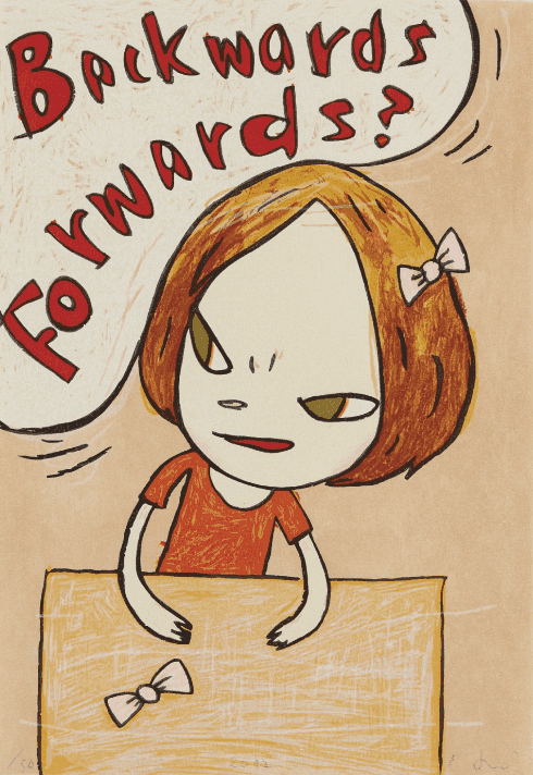 Yoshitomo Nara, ‘Backwards Forwards’, 2012, Print, Ukiyo-e woodcut, Pace Gallery, Numbered, Dated