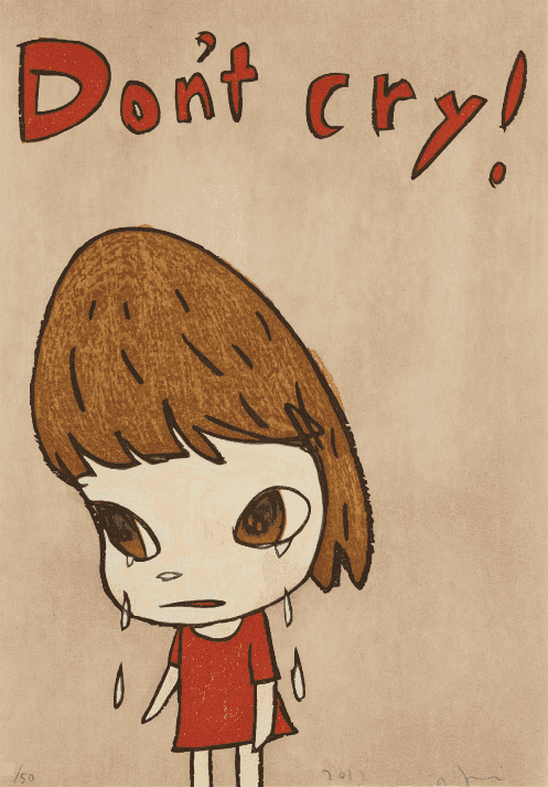 Yoshitomo Nara, ‘Don't Cry’, 2012, Print, Ukiyo-e woodcut, Pace Gallery, Numbered, Dated