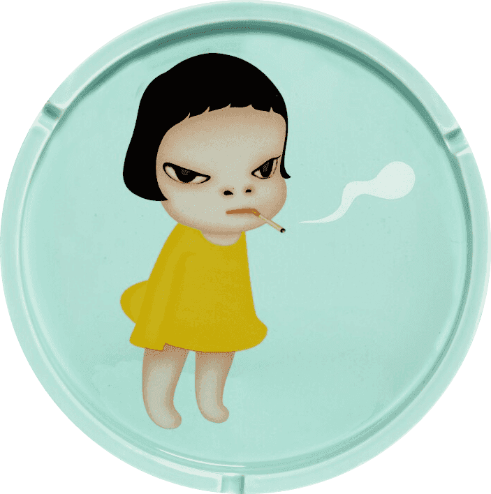 Yoshitomo Nara, ‘Too Young to Die (Cerealart 2010)’, 2010, Sculpture, Glazed ceramic ashtray, Bozart, 