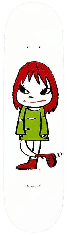 Yoshitomo Nara, ‘Welcome Girl (Skateboard)’, 2017, Collectible, Silkscreen print on 7-ply Canadian maple, hardwood skateboard deck, MoMA, 