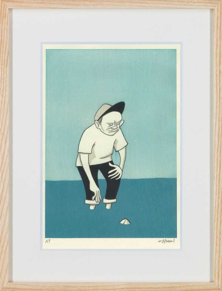 Yusuke Hanai, ‘Untitiled 2’, 2022, Print, Woodblock, Gallery Target, Numbered, Framed