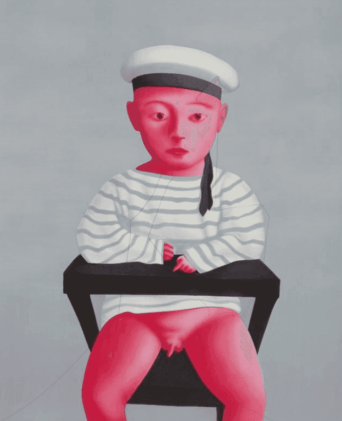 Zhang Xiaogang, ‘Baby in a Sailor Suit’, 2009, Print, Lithograph, null, Numbered