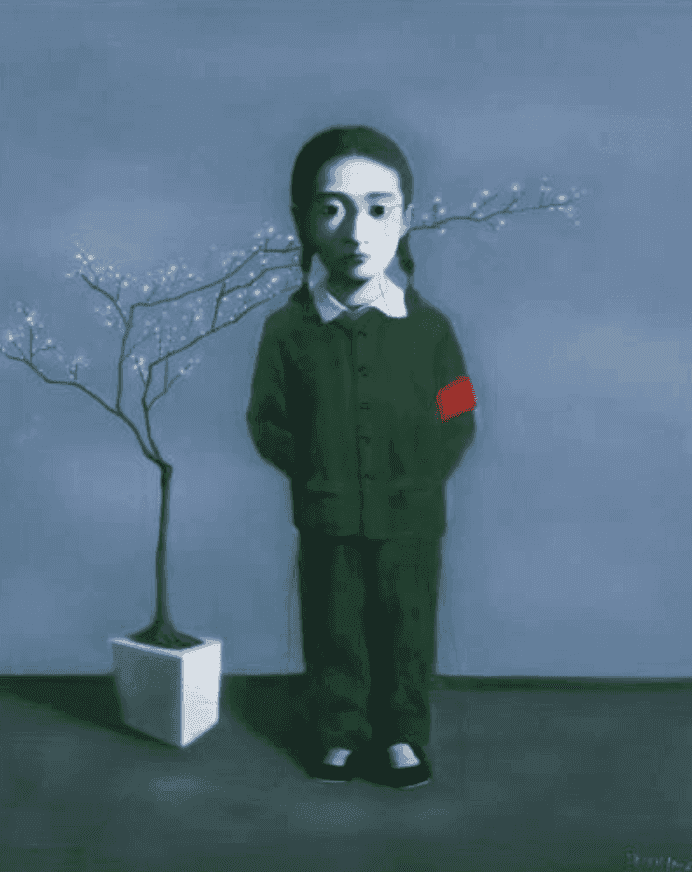Zhang Xiaogang, ‘Girl and Tree’, 2009, Print, Lithography, null, Numbered