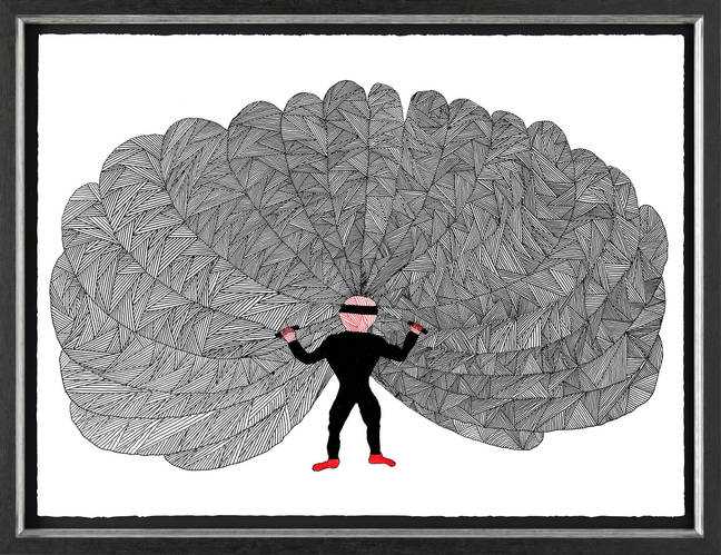 Billy Connolly, ‘Glaswegian Icarus’, 2013, Print, Fine Art Print, Castle Fine Art, Framed