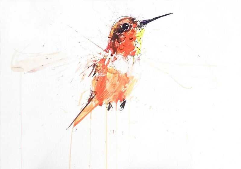 Dave White, ‘Hummingbird (Orange / Red)’, 2022, Print, Giclée print on paper, null, 