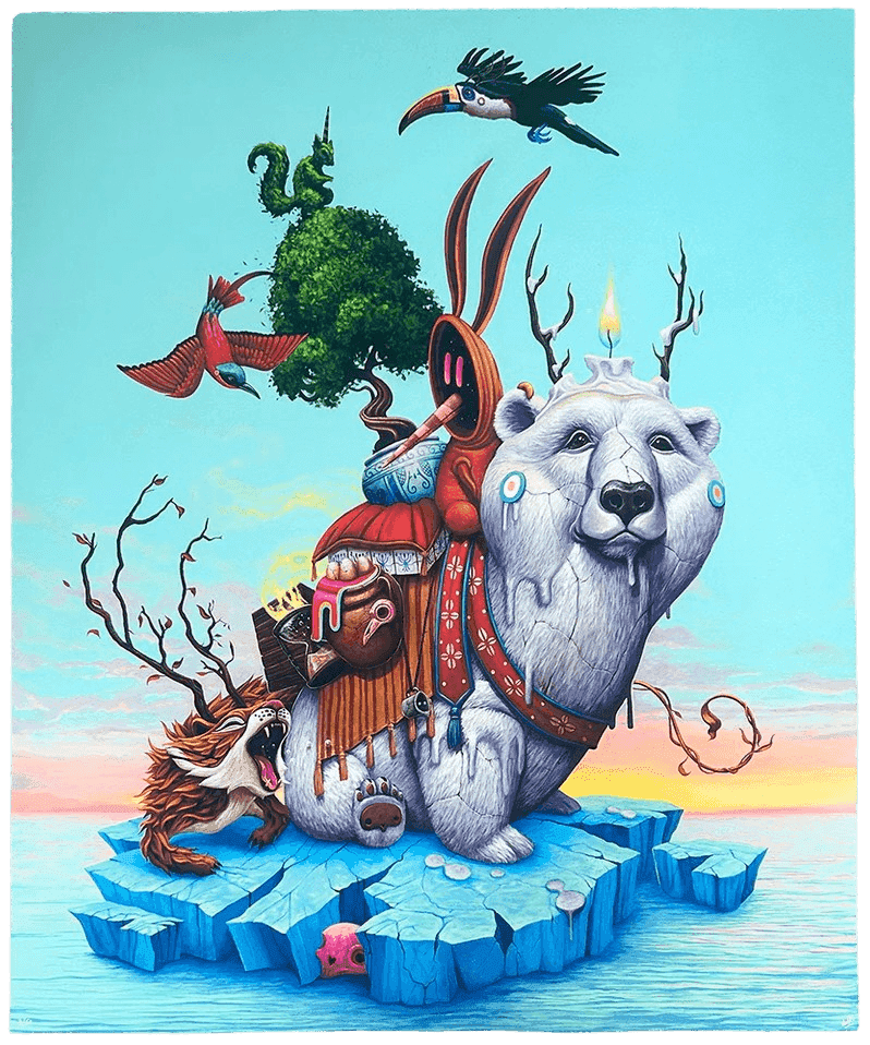 Dolk, ‘Protect What You Love (Blue)’, 2022, Print, Fine Art Print On 320 Gr Ultrachrome Fine Art Textured Cotton Paper, null, Numbered