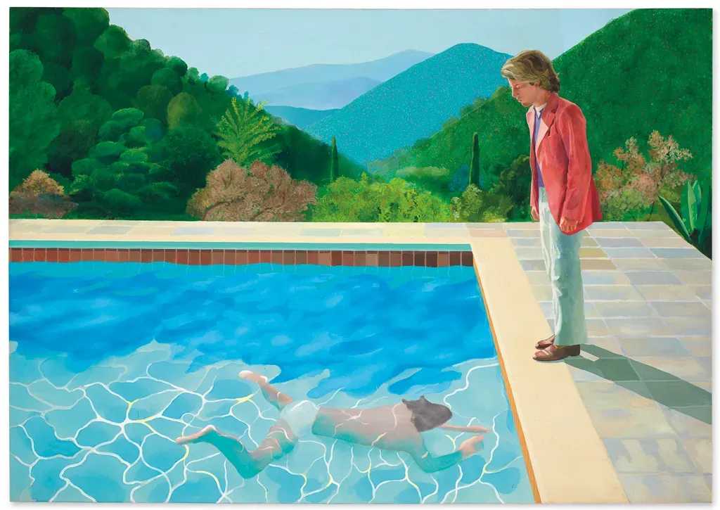 David Hockney‘s Portrait of an Artist (Pool with Two Figures), 1972, sold for $90.3 million on the block in 2018 at Christie’s in New York | © CHRISTIE’S IMAGES LTD. 2018