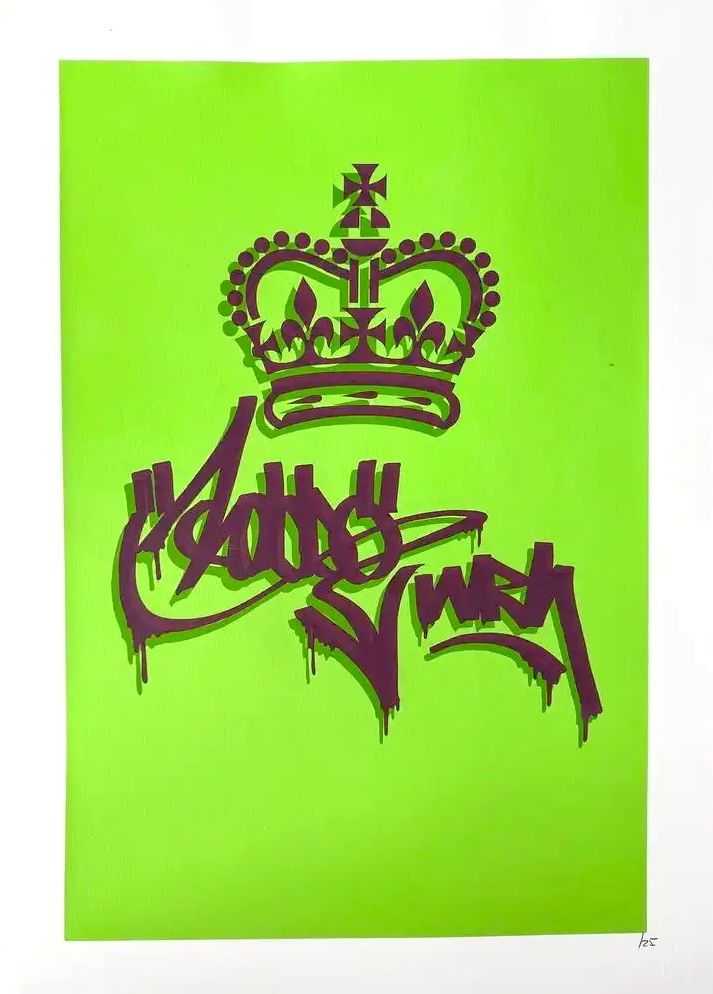 King Robbo, ‘Green King’, 2011, Print, Screenprint, null, Numbered