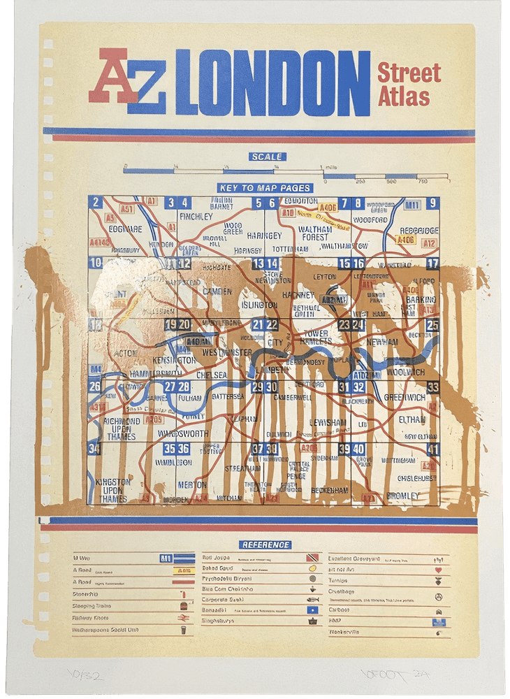 10Foot, ‘Disintegration Loops (Stain)’, 2024, Print, 7 colour archival enamel ink screenprint on Somerset satin white 410gsm, Actually, Numbered