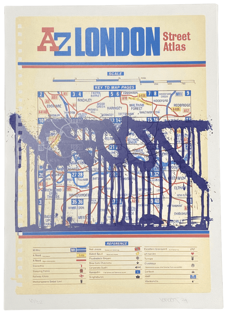 10Foot, ‘Disintegration Loops (Ultra Blue)’, 2024, Print, 7 colour archival enamel ink screenprint on Somerset satin white 410gsm, Actually, Numbered
