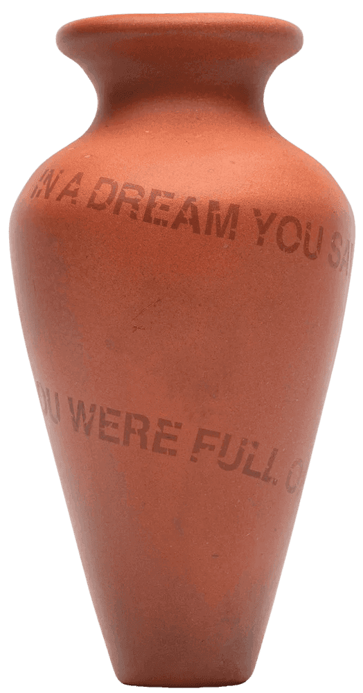 Jenny Holzer, ‘Full’, 2025, Sculpture, Ceramic amphora, individually hand-painted with acrylic paint and finished with a matte sealant, Avant Arte, 